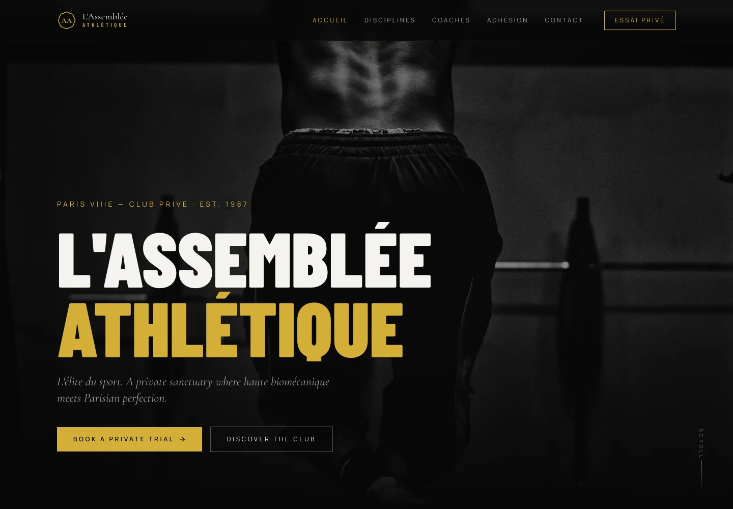Website preview: Athlétique