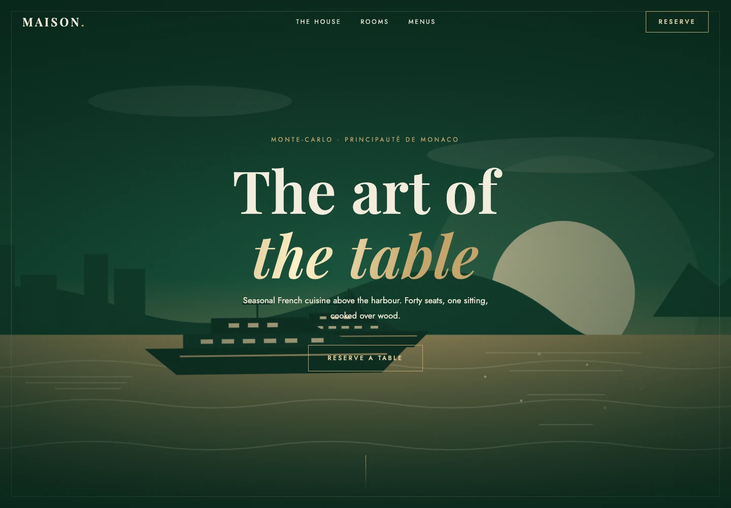Website preview: Maison