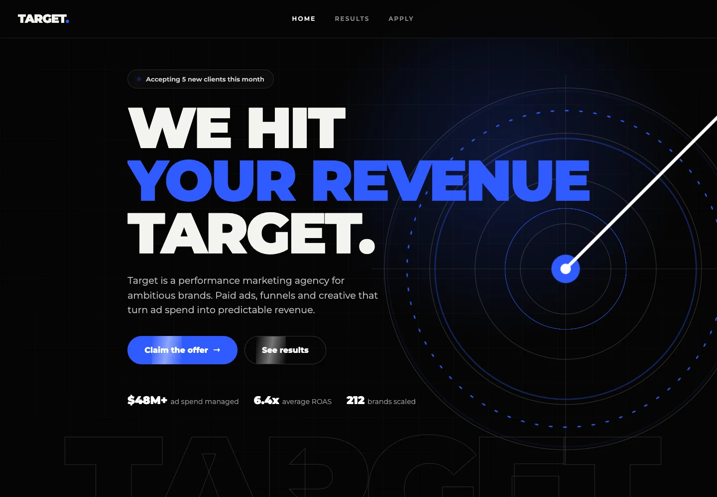 Website preview: TARGET